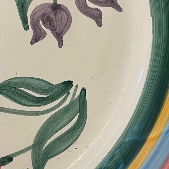 Caleca 10” Vegetable Bowl.  Meadow Print Collection - Picture 8 of 8